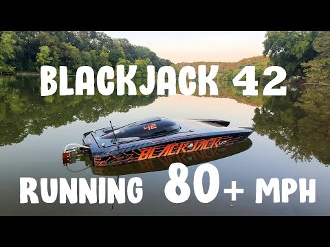 Blackjack 42 running 80 and 81mph! ALL STOCK with a dasboata prop! 😲🚀