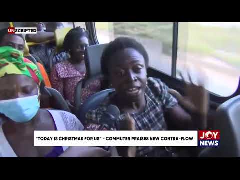 Unscripted: “Today is Christmas for us” - Commuter praises new contraflow.