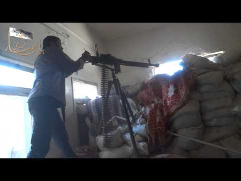 استهداف عناصر النظام برشاش الدوشكا من قبل جماعة أنصار الهدى في درعا المحطة