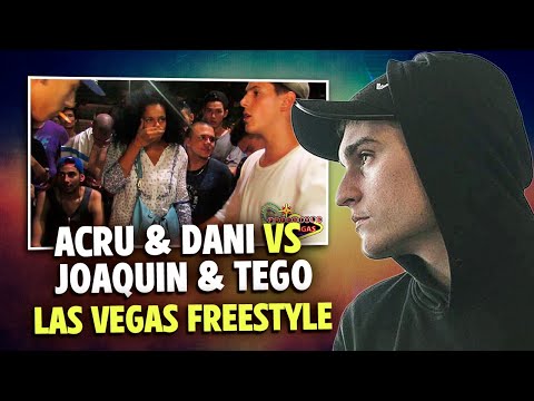 KHAN REACCIONA A ACRU & DANI VS JOAQUIN & TEGO | 4tos | 2 vs 2 | LAS VEGAS FREESTYLE