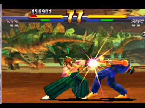 ryu vs hokuto  derrota Street Fighter EX2 Plus