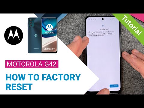 Motorola moto g42 - How to reset to factory settings • 📱 • 🅧 • ⏬ • | Tutorial