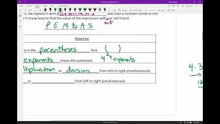 Remediation - Evaluating and Simplifying Expressions