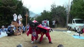 preview picture of video '春日神社秋期大祭 御旅所 獅子舞 奥宮寺'