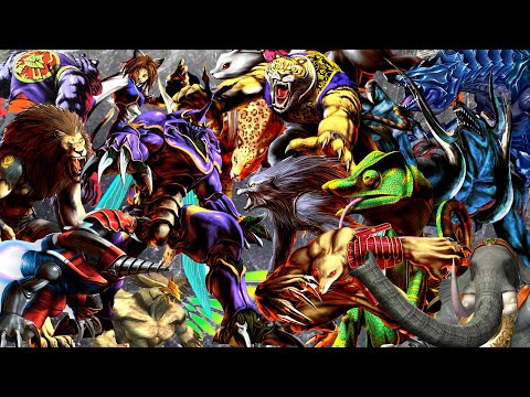 BLOODY ROAR ALL BEAST DRIVES EVER BLOODY ROAR 2 BLOODY ROAR 3 BLOODY ROAR PRIMAL FURY BLOODY ROAR 4