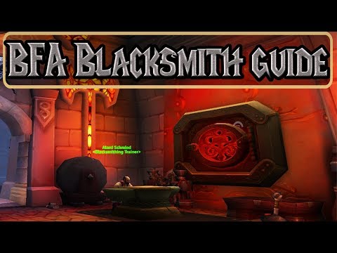 how to level BFA  blacksmithing fast