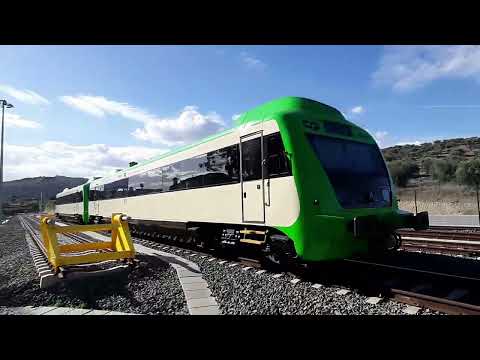 Estação de Elvas com dupla de Allans (0361 e 0365)