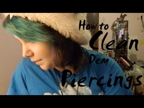 How i clean my piercings (Nose/ Stretched ears)