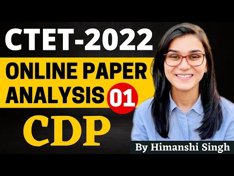 CTET 2022 Online Exam - Previous Year Papers Analysis (CDP) Dec 2021 Paper-01 by Himanshi Singh