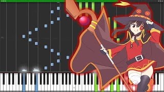 [KonoSuba Season 2 OP] "TOMORROW" - Machico (Synthesia Piano Tutorial)  [w/ Free MIDI + Sheets DL]