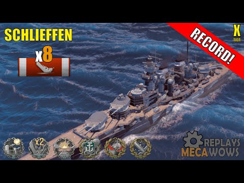 Schlieffen 8 Kills & 177k Damage | World of Warships Gameplay