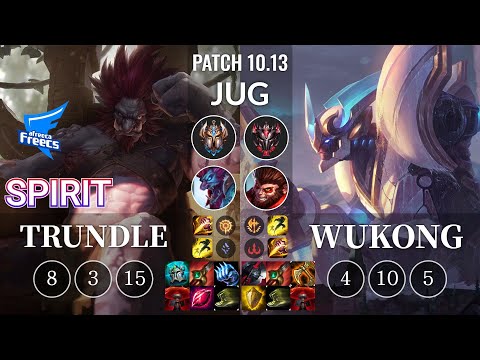 AF Spirit Trundle vs Wukong Jungle - KR Patch 10.13