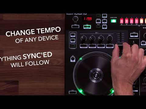 Roland DJ-505 2-deck Serato DJ Controller with Drum Machine