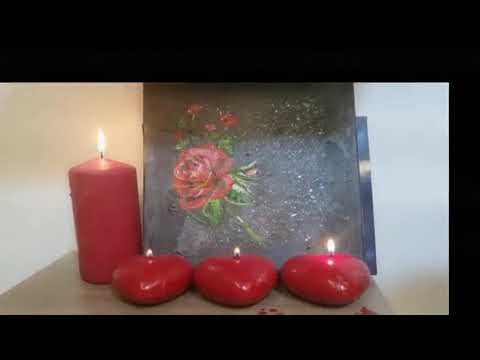 🌹How to Paint a Rose in Acrylics🌹 | Basic Acrylic Rose Step by Step | red rose acrylic painting