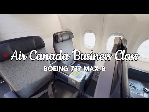 Air Canada Business Class | Boeing 737 Max 8 | Calgary to Vancouver | Travel