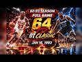 Michael Jordan 64 Points Shaquille O Neal Bulls Vs Magic 1 16 1993 FULL GAME Overtime Classic