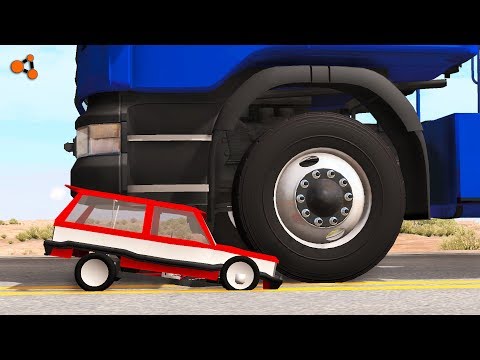 Beamng drive - Real Cars vs Toy Сars crashes #3