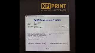 Видео Adjustment Program Epson