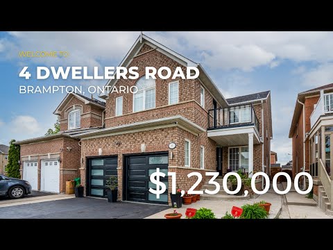 4 Dwellers Road, Brampton | Cinematic Real Estate Video Tour | SkySight.ca