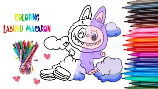 How to Color Labubu Macaron | Cute Labubu Coloring Pages for Kids