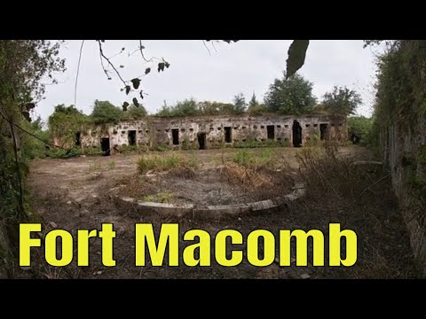 Fort Macomb Louisiana: Civil War brick fort abandoned on Chef Menteur Pass