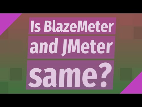 Is BlazeMeter and JMeter same?