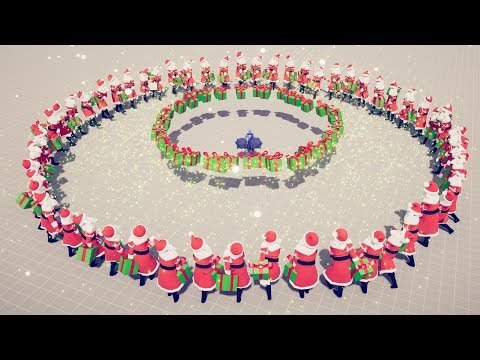 50x SANTA vs ALL SECRET UNITS - Totally Accurate Battle Simulator TABS