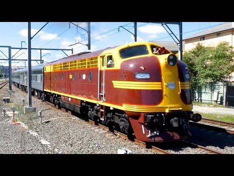 Australia: Vintage Rail Journeys' Golden West Train Tour through North Strathfield.