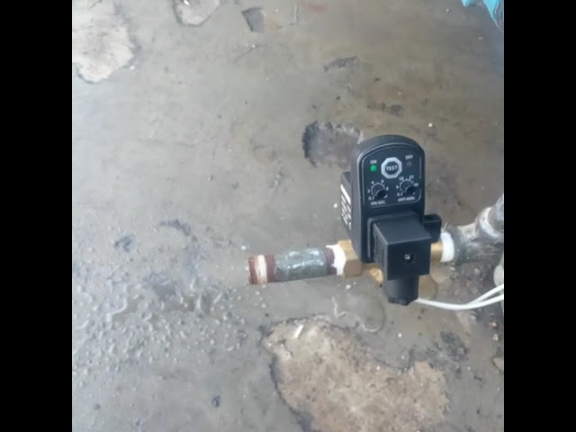 Vídeo relacionado con WANGCL Válvula de Drenaje con Temporizador de 1/2 ", válvula solenoide de 220 V Normalmente Cerrada para gestión de condensado de compresor de Aire
