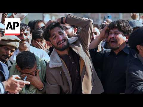 Video Thumbnail: Funeral in Islamabad after deadly suicide bombing at Shiite mosque killed 31