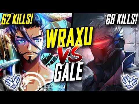 [RANK 1] WRAXU INSANE HANZO (62 KILLS!) VS GALE BEST SOLDIER 9 (68 KILLS) WHO'S BEST? [ OVERWATCH ]