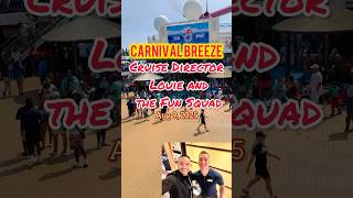 Carnival Breeze Sailaway Party with Cruise Director Louie  and The Fun Squad