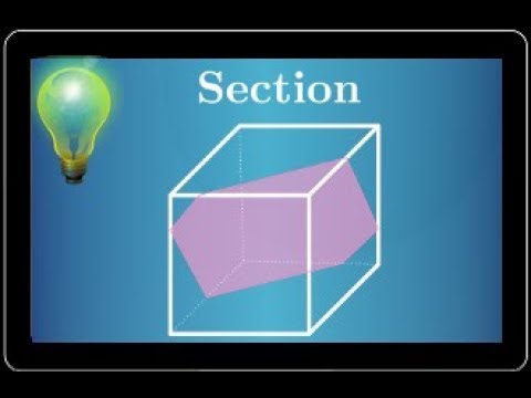 Geometry in space • section of a cube by a plane • BAC S Foreign Center 2018