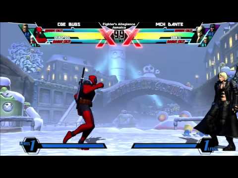 MASH DI BUTTON  UMVC3 - 04 CGE BUGS VS MCH DANTE