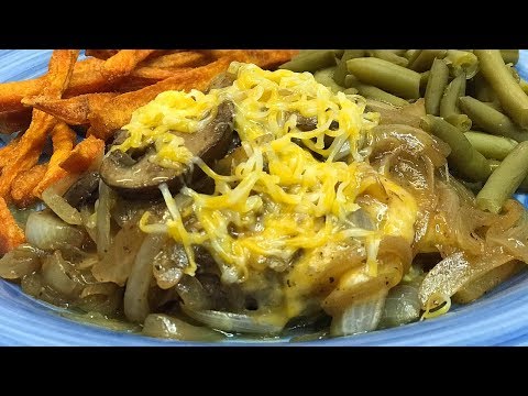 BEST SMOTHERED CHOPPED STEAK RECIPE! LOW CARB and KETO...