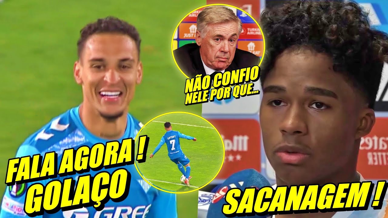 NOSSA ! ANT0NY IMPARÁVEL CALA OS CRITICOS ! ENDRICK HUM1LHAD0 POR ANCELOTTI E MAIS