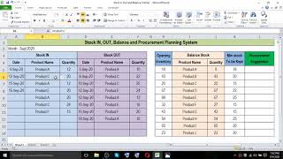Stock In Out and Balance Tracker in Excel  Auto su