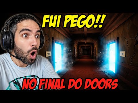 FUI PEGO NO FINAL DO ROBLOX DOORS E QUASE INFARTEI!! 😱 (O MONSTRO MAIS ASSUSTADOR)