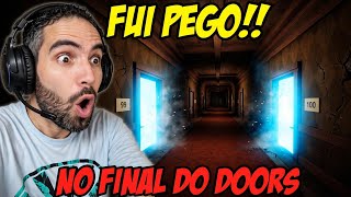 FUI PEGO NO FINAL DO ROBLOX DOORS E QUASE INFARTEI!! 😱 (O MONSTRO MAIS ASSUSTADOR)