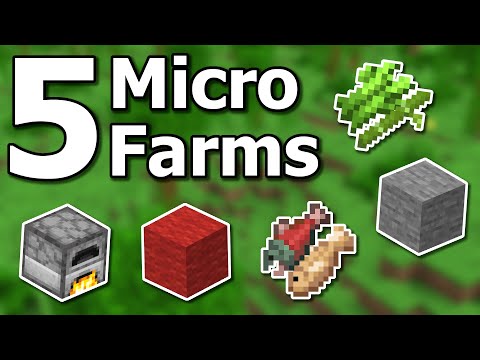 Eyecraftmc - How to Build 5 NEW Micro Farms You Need in Minecraft Survival