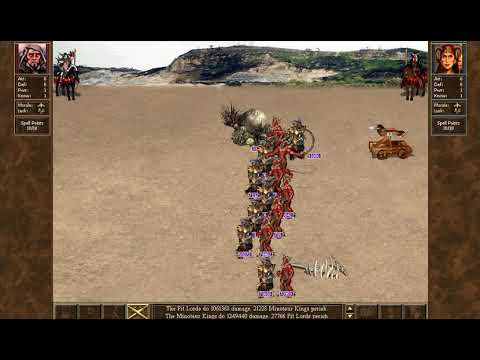 Heroes III   Minotaurs vs Pit Fiends 99999 of each unit