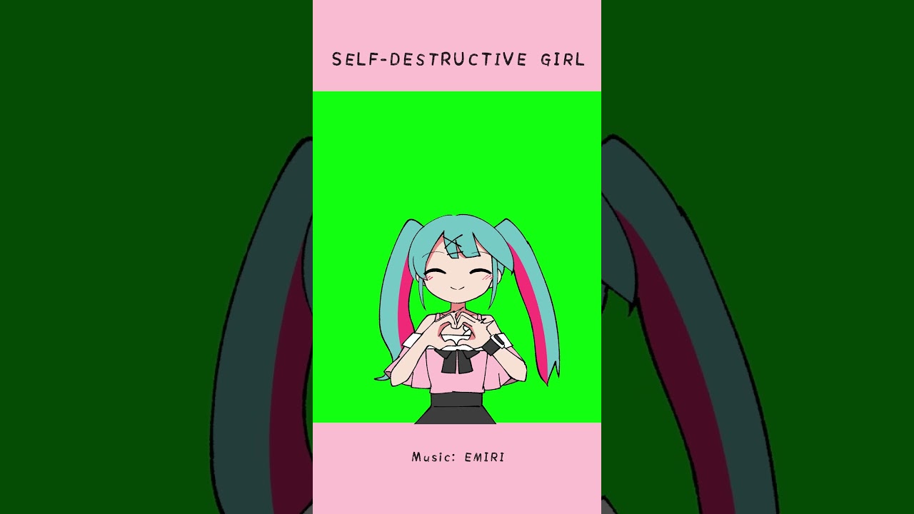 Green screen Miku so you can have her dance wherever you want! 初音ミクと一緒に踊ろう!  #初音ミク #miku #shorts