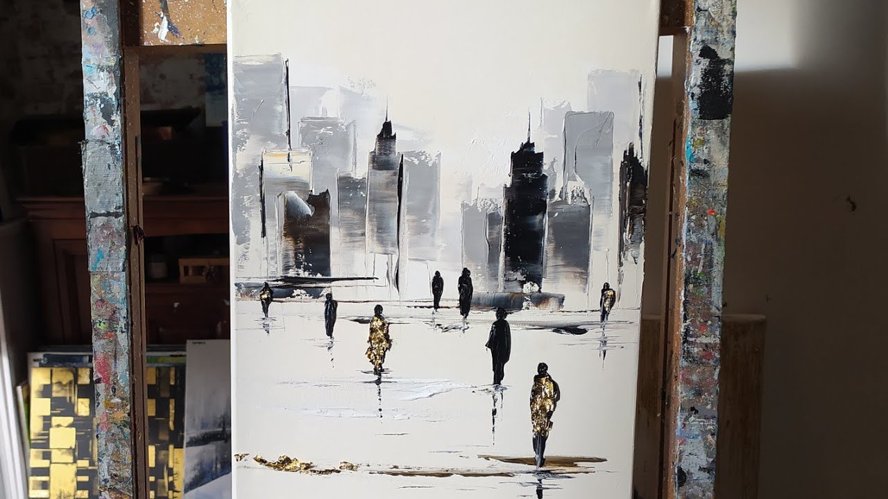 TUTO  CITY AVEC PERSONNAGES STYLISÉS par Nelly LESTRADE