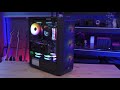 „Aerocool Beam-G-BK-v2 Midi-Tower“, grūdintas stiklas - juodos spalvos
