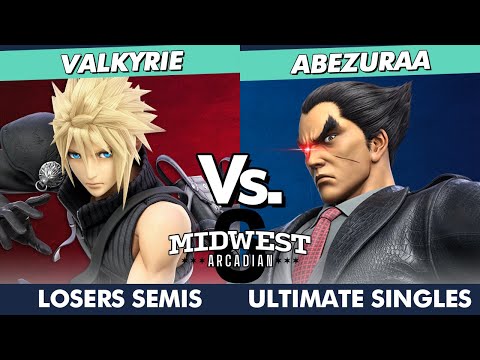 Midwest Arcadian 6 Losers Semis - VALKYRIE (Cloud) Vs. abezuraa (Kazuya) SSBU Ultimate Tournament