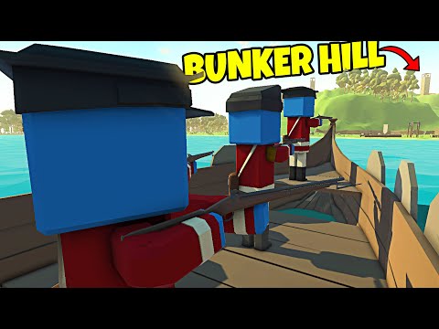 Bunker Hill Defense vs Red Coat INVASION! - Ancient Warfare 3: Battle Simulator