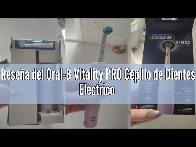 Vídeo relacionado con Oral-B Vitality PRO Cepillo de Dientes Eléctrico con Mango Recargable, 3 Modos de Limpieza, Temporizador y Batería de Larga Duración - Lila