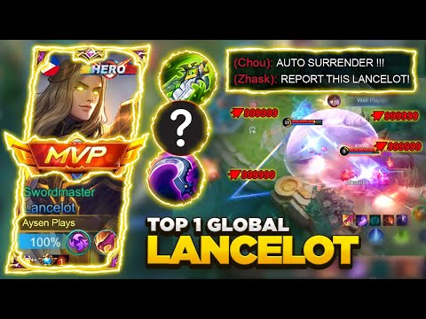 LANCELOT UPDATED BEST BUILD 2023 - AUTO ONE SHOT BUILD! | PERFECT BUILD AND EMBLEM | LANCELOT MLBB