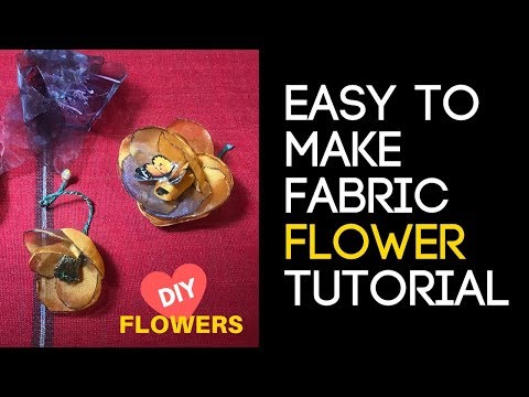 FABRIC FLOWER TUTORIAL (BURNING METHOD) WITH NIKA