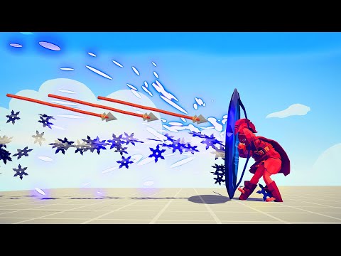 HALFLING NEW REFLECT SHIELD vs RAPID RANGED UNITS | TABS - Totally Accurate Battle Simulator